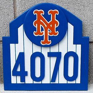 New York Mets Address Sign for your home (with your address FREE SHIPPING